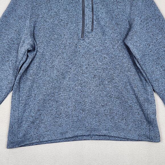 Eddie Bauer Sweater Mens XL Radiator QTR Zip Fleece Pullover Anti Pill Warm - Picture 6 of 15